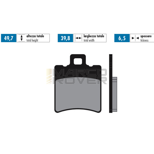 POLINI FOR RACE organic brake pads for SIP caliper - S10