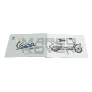 Libretto originale uso e manutenzione per   VESPA 125 cc. del 1953