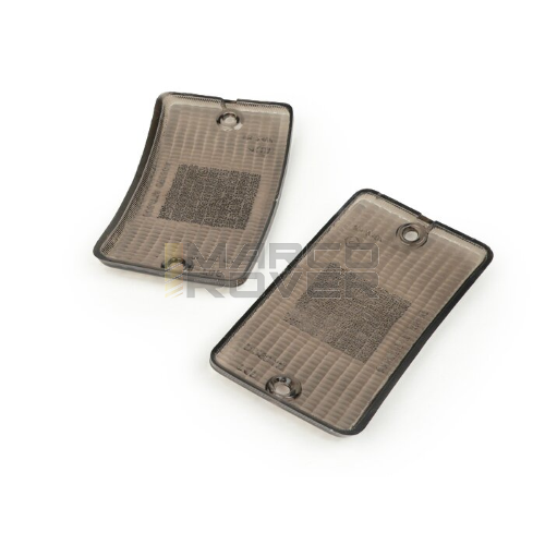 Kit , Set Frecce , Lenti , Indicatori di Direzione , BOSATTA , 2 Pezzi , Colore Nero , Anteriori per Piaggio Vespa PK 50 , XL , PK 125 XL 