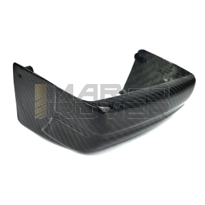 Parafango paraschizzi  posteriore distanza dei fori 120 mm  in fibra di carbonio TOMAS COMPOSITI per Vespa largeframe  PX - PE 