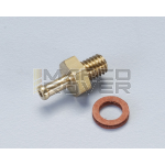 Raccordo M6x1, foro interno 1,5 mm, per pompa benzina a depressione e miscelatore