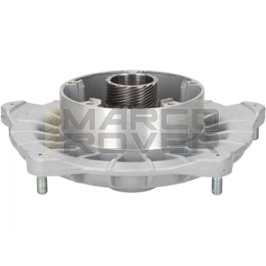 Tamburo per freno a disco anteriore Ø 20 mm con supporto pinza freno tipo LML adatto anche per Vespa PX80, PX125, PX150, PX200 Lusso - grigio argento