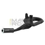 Marmitta serpentina Racing Polini Nera con Silenziatore in Alluminio Nero Right Hand – Vespa Largeframe 80 – 150 