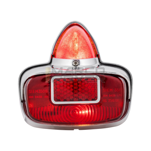 Fanale Posteriore Completo , Con Vetro Rosso , in Alluminio , per Piaggio Vespa 125 VNB , VBB , GS 