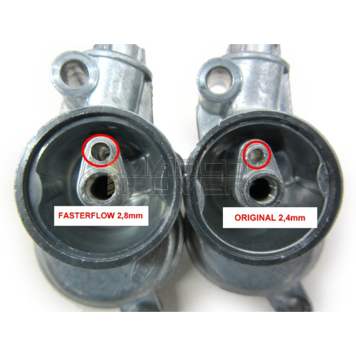 Carburatore BGM PRO Faster Flow SI 24/24 E Dell'Orto / Spaco , SENZA MISCELATORE per Piaggio Vespa PX 80 , 125 , 150 , 200 , VNB , VBA , GL , GT , Sprint , Rally 