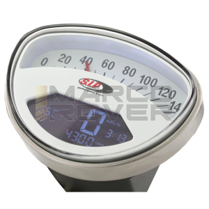 Contachilometri e contagiri SIP 2.0 per Vespa SS, 125 ET3 Primavera, GTR, Sprint Veloce, TS, Super, Rally, 14.000rpm, colore quadrante: bianco
