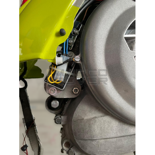 Kit Staffa INOX per Montaggio Bobina e Regolatore di Tensione , per Accensione SIP per Piaggio Vespa 50 Special , N , L , R , 125 Primavera , ET3 , Carter Piaggio - Vzr Vezzola