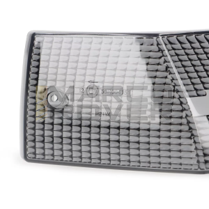 Kit lenti frecce indicatori di direzione - QUALITA' OEM set di 4 anteriori e posteriori per Vespa PX 80, PX 125, PX 150, PX 200, T5 125 cc - Nero fumè