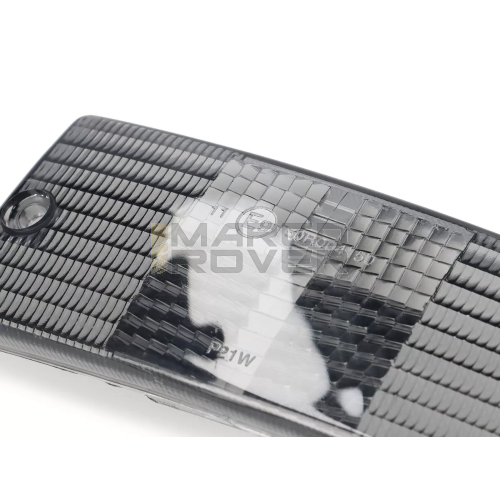 Kit lenti frecce indicatori di direzione - QUALITA' OEM set di 4 anteriori e posteriori per Vespa PX 80, PX 125, PX 150, PX 200, T5 125 cc - Nero fumè