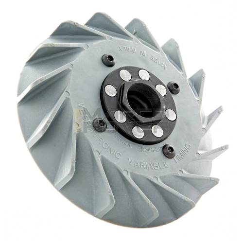 SOLO Volano e Ventola Grigia Per Accensione Elettronica VESPATRONIC , Cono 20 mm , 1 Kg per Piaggio Vespa 50 Special , N , L , R , 125 Primavera , ET3 , PK , Vespa PX 125 , 150 , 200 , PE , Cosa