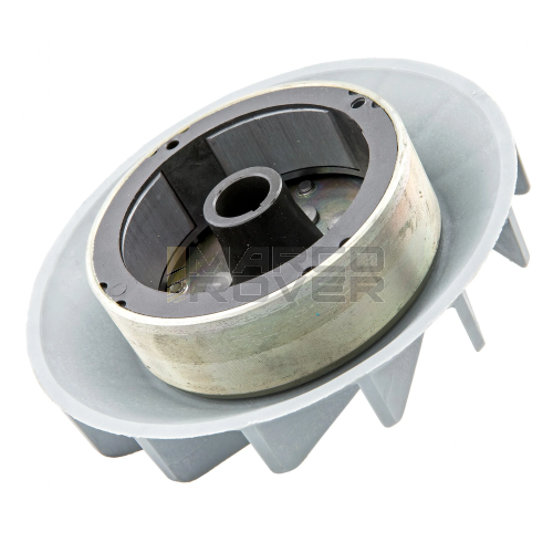 SOLO Volano e Ventola Grigia Per Accensione Elettronica VESPATRONIC , Cono 20 mm , 1 Kg per Piaggio Vespa 50 Special , N , L , R , 125 Primavera , ET3 , PK , Vespa PX 125 , 150 , 200 , PE , Cosa