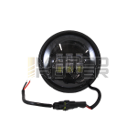 Headlight, led headlight for Vespa 125 , ET3 , Primavera round 3 lens angel eyes with conversion circuit and anti flickering