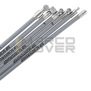 Kit Cavi E Guaine SIP PREMIUM , Colore Grigio , Con Disegno Quadretto , per Piaggio Vespa V1 - V15 , V30 - V33 , VM . VN , VL 1 - 3 , VB1 