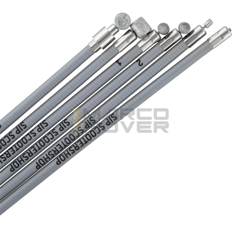 Kit Cavi E Guaine SIP PREMIUM , Colore Grigio , Con Disegno Quadretto , per Piaggio Vespa V1 - V15 , V30 - V33 , VM . VN , VL 1 - 3 , VB1 