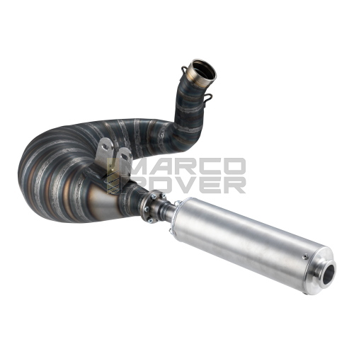 Marmitta Espansione FRT , BFA per CILINDRI GP montaggio GIRATO , versione stradale , per Piaggio vespa 50 Special , ET3 , Primavera