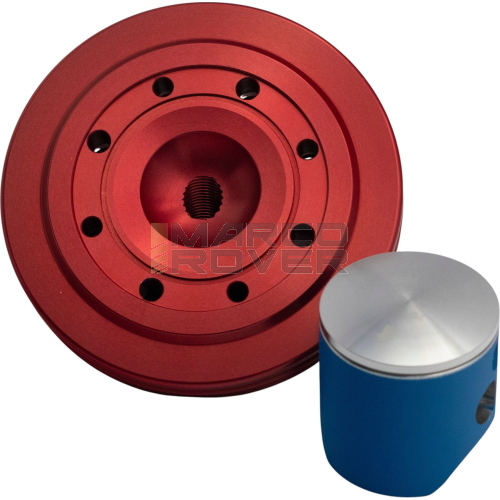 Kit cilindro PARMAKIT SP 09 EVO "SCARICO TRAVERSINATO" 135cc, d 58, biella 97, corsa 51, testa rdp candela laterale, con traversino, Vespa Smallframe