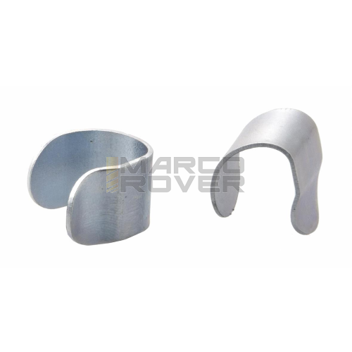SIP clamp for rubber edging - pair, GREY