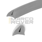 Gomma cofani ARIETE Vespa 125 Super, GT, GTR, TS, 150 GL, Super, Sprint, 160 GS, 180, SS, Rally, h=16 mm, l=3000 mm, grigio