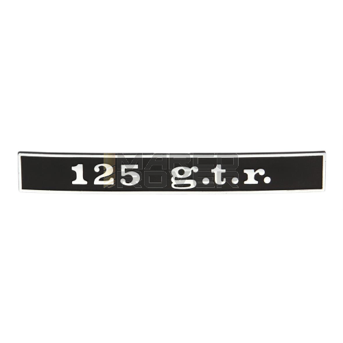 Targhetta scritta 125 g.t.r. per posteriore Vespa 125 GTR