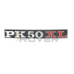 Targhetta scritta PK50 XL per cofani laterali Vespa PK 50 XL