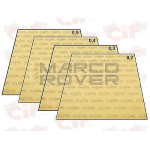 Kit 4 fogli di carta per guarnizioni 480x480 mm - spessori 0,2/0,3/0,4/0,5 mm