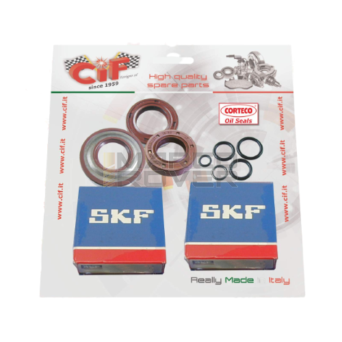 KIT REVISIONE ALBERO MOTORE C/PARAOLI CORTECO IN VITON VESPA 50-90-125 PRIMAVERA - ET3