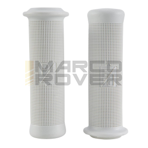 Knobs Vespa 125 VNB 3-6, 150 VB1, VBA, VBB, VGL1, VGLA-B, 150 GS VS2-5, 160 GS - gray rectangular PIAGGIO logo, ÃƒËœ 21 mm, l 120 mm