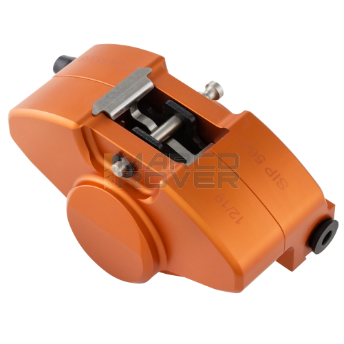 SIP brake caliper 2 pistons ÃƒËœ 31.5 mm, Vespa PX '98, MY, '11, GRIMECA kit - matte orange anodized