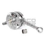 Albero Motore FABBRI RACING , Spalle Piene , Cono 20 , Biella 102 Ricavata Dal Pieno , Corsa 51 per Piaggio Vespa 50 , N , L , R , 125 ET3 , Primavera , Per Carter Quattrini