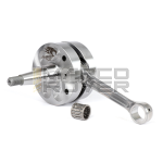 Crankshaft FABBRI RACING round flywheels, cone 20, connecting rod 116 from billet, stroke 56.5, Vespa 125 ET3 Primavera with crankcase C-200 Quattrini