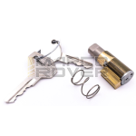Bloccasterzo ZADI per Vespa 50, 125 ET3 Primavera, PX, l 38 mm, chiave in metallo, larghezza guida: 6mm