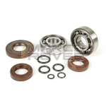 Crankshaft bearing and oil seal kit -BGM ORIGINAL- Vespa V50, PV125, ET3, PK50, PK80, PK125 - 1x 6303 + 1x 6204 - including o-ring