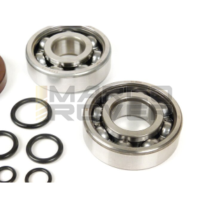 Crankshaft bearing and oil seal kit -BGM ORIGINAL- Vespa V50, PV125, ET3, PK50, PK80, PK125 - 1x 6303 + 1x 6204 - including o-ring