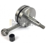 Crankshaft PARMAKIT W-FORCE round flywheels ÃƒËœ 87mm, cone 20, connecting rod 105, stroke 51, Vespa 125 ET3 Primavera, PK