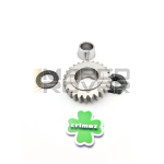 Pignone primaria z=25 CRIMAZ per rapporti 24-72 denti dritti Vespa 50, 90, 125 ET3 Primavera, PK, con cono