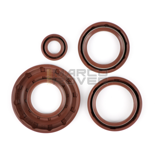 Engine oil seal kit - BGM PRO , FKM / Viton for Vespa Smallframe 24 mm PK 125 , XL2