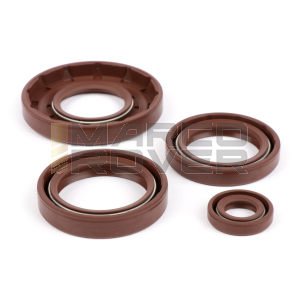 Engine oil seal kit - BGM PRO , FKM / Viton for Vespa Smallframe 24 mm PK 125 , XL2