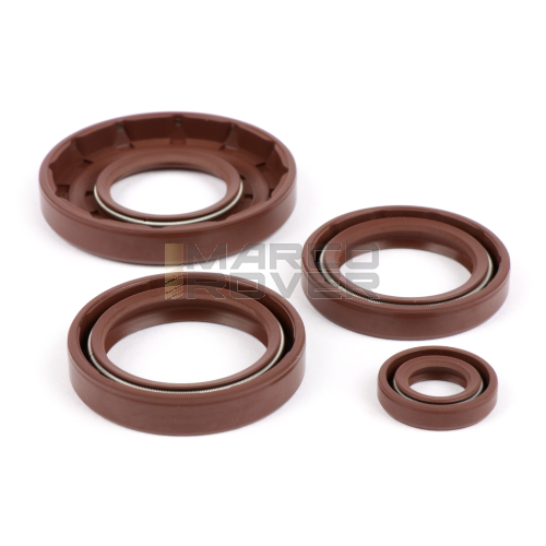 Engine oil seal kit - BGM PRO , FKM / Viton for Vespa Smallframe 24 mm PK 125 , XL2