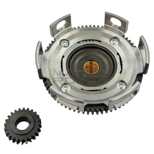 Bell gears 24-72 FRT BFA OVER 40HP with DRAG basket and reinforced DRAG cotter for Vespa 50, 90, 125 ET3 Primavera, PK