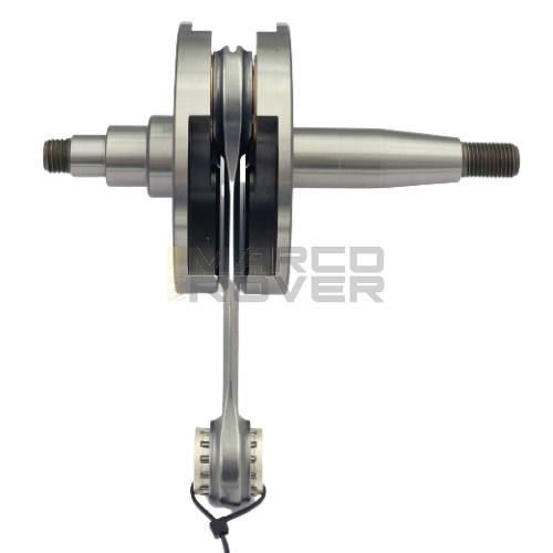 Albero motore FABBRI RACING volani tondi, cono 20, biella 105 dal pieno, corsa 53, spalle 87, Vespa 125 ET3 Primavera