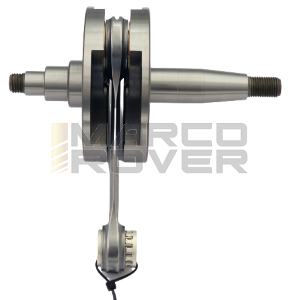 Albero motore FABBRI RACING volani tondi, cono 20, biella 105 dal pieno, corsa 53, spalle 87, Vespa 125 ET3 Primavera