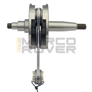 Albero motore FABBRI RACING volani tondi, cono 20, biella 105 dal pieno, corsa 53, spalle 87, Vespa 125 ET3 Primavera
