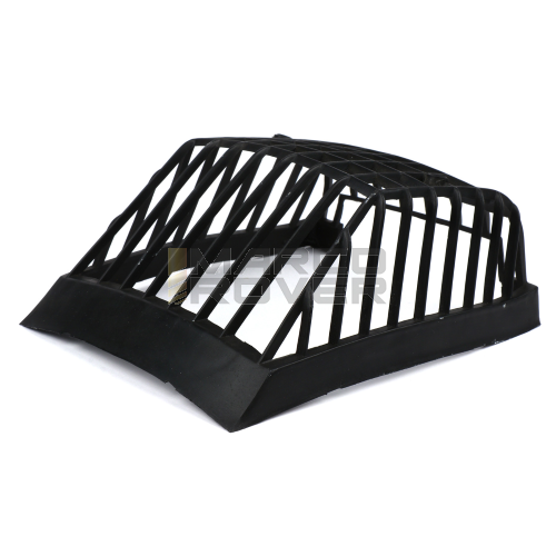 Rear light grille - ORIGINAL NOS - Vespa PX 80 , 200 2nd series, Lusso , Rainbow T5 1984 - 2000 , black