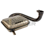 Piaggio Vespa muffler GL - Sprint , Sprint Veloce 150 cc - clear painted