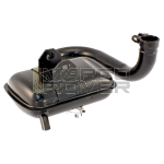 Marmitta Piaggio Vespa PX - PE 125 - 150 , Arcobaleno - verniciata nera