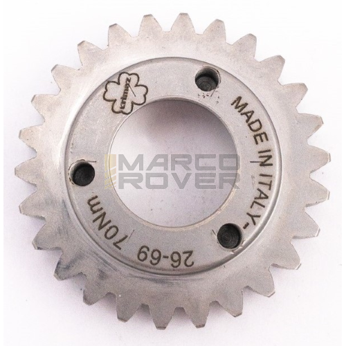 Pignone primaria z=27 CRIMAZ per rapporti 27-69 denti dritti Vespa 50, 90, 125 ET3 Primavera, PK