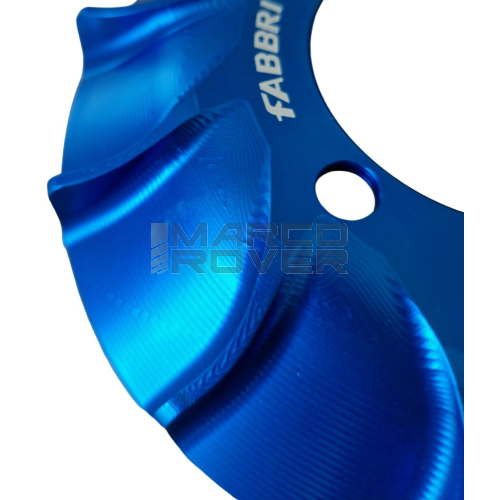 Ventola FABBRI RACING lavorata in CNC ricavata dal pieno per accensione POLINI - blu