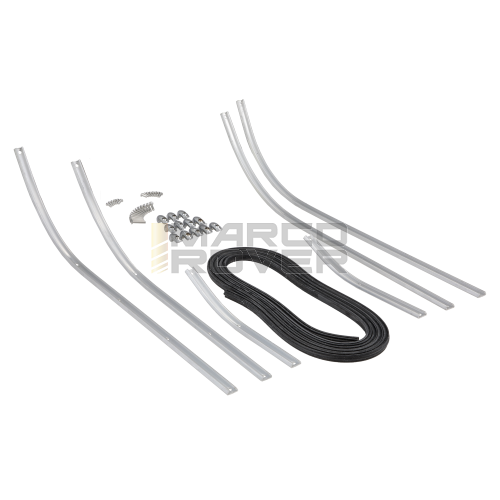 Kit striscie pedana per vespa 50 special - HIGH QUALITY - Puntalini cromati 