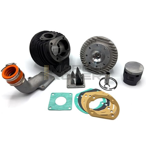 Kit cilindro IATLKAST KAST GR-V 132 cc  Ø 58 mm corsa 51 - candela laterale - per Vespa 50 , 90 , 125 ET3 Primavera