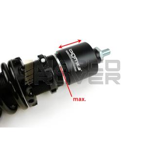 BLACK BGM PRO SC/R1 SPORT Rear Shock Absorber, 330mm- Vespa Largeframe and Smallframe